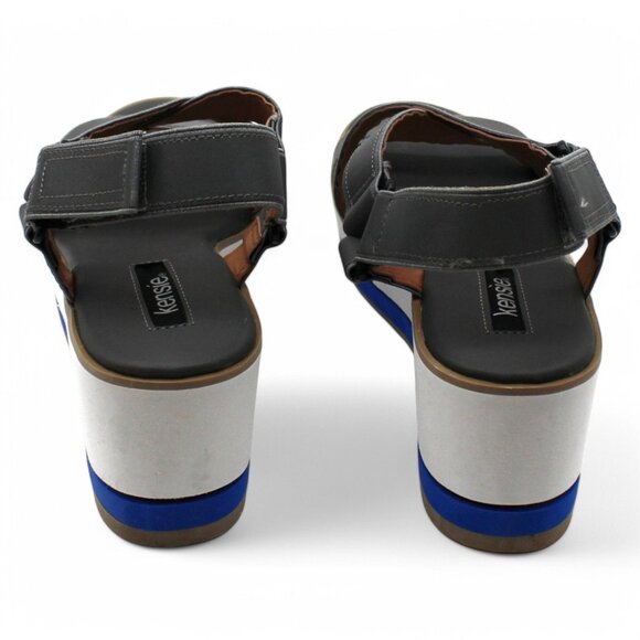 Kensie Womens Tia Iridescent Ankle Strap Wedge Sandals - Picture 7 of 7